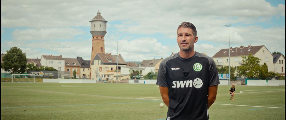 Standbild des Testimonial-Videos (Fußball, FV Engers)